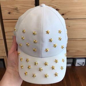 NWT Gold Star Studded Baseball Hat Cap